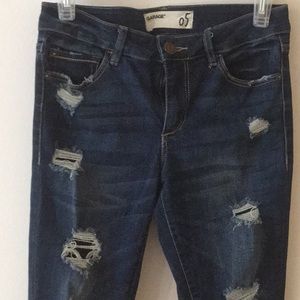 Garage dark ripped jeans Size 5
